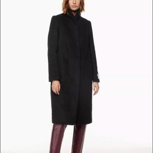 Wilfred The Cocoon Long Coat Long Wool-Cashmere Coat Dark Green XS